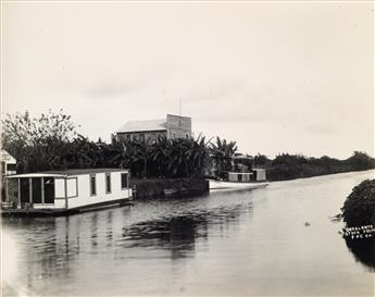 (FLORIDA EVERGLADES FARMING) A handsome album documenting the Okeelanta Stock Farms Packing & Canning Company in Floridas lush Evergla